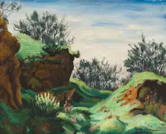Eugene Labuschagne, The Kloof, oil on board