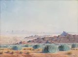 Axel Eriksson, Namibian Landscape, oil on canvas