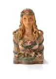 Dorothy Kay, Flora, painted and glazed ceramic