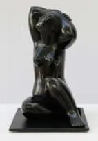 Hope Maquette by Florian Wozniak, bronze with a black patina on a metal base, sold Nov 2023