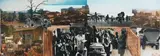 Sam Nhlengethwa, Funeral Scene, mixed media and collage on paper