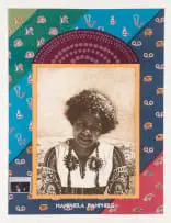 Sue Williamson, Mamphela Rhampela, from A Few South Africans series, photo etching and screenprint collage on paper