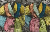The Soft Ground by Jim Dine, woodblock, softground etching and drypoint on two sheets of Hahnemuhle hinged together at center, offered Feb 2024