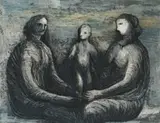 Henry Moore, Mother and Child XXIX, etching and aquatint on paper