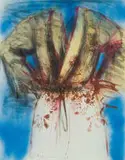 Flowered Robe with Sky by Jim Dine, lithograph with hand-colouring on paper, offered Feb 2024