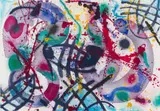 Sam Francis, Trietto 3, etching and aquatint on paper