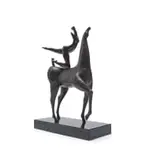 Isaac Kahn, Lady Rider, 2015, bronze with a black patina, on a granite base