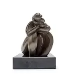 Isaac Kahn, Motherhood, bronze with a brown patina, on a granite base