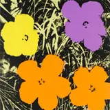 Sunday B. Morning, Flowers, colour screenprint on museum board