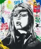 Thierry Guetta, BB The Icon, 2014, mixed media on paper