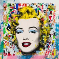 Thierry Guetta, Monroe POPfolio, mixed media on paper