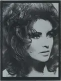Russell Young, Elizabeth Taylor Portrait, enamel paint screenprint on black somerset paper