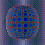 Vega Pcs. I by Victor Vasarely, colour screenprint on paper, offered Feb 2024
