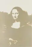 Sunday B. Morning, Mona Lisa no 3, metallic screenprint on Vellum
