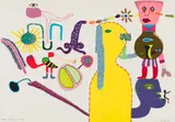 Spring Morning by Walter Battiss, colour screenprint on paper, sold Feb 2024
