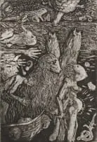 Forest Creatures by Johann Louw, etching and aquatint on paper, offered Feb 2024