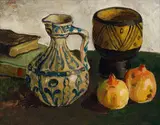Gregoire Boonzaier, Still Life with Jug and Pomegranates