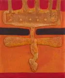 Trevor Coleman, Totem, mixed media on canvas