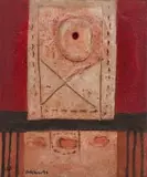 Trevor Coleman, Stone, mixed media on canvas