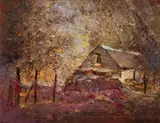 House by Errol Boyley, oil on board, sold Feb 2024