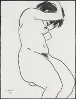 Mark Hipper, Nude, charcoal on paper