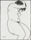 Mark Hipper, Nude, charcoal on paper