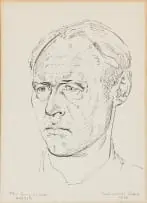 Eugene Labuschagne, Self-Portrait, pen on paper