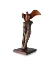 Jaco Sieberhagen, Bird of Prey, wood, on a wooden base