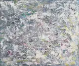 Gail Behrmann, Abstract Composition in Grey, oil on canvas