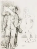 Deborah Bell, Noli Me Tangere, etching on paper