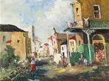 Alexander Rose-Innes, District Six, oil on artist's board