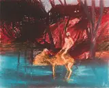 Sidney Nolan, Horse and Rider, colour etching and aquatint on paper