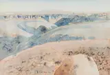 Ulrich Schwanecke, Rocky Landscape with Distant Mountains
