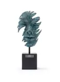 Anton Smit, Faces II, bronze with a verdigris patina