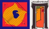 Norman Catherine, Jail Bird; Mask, two, colour screenprint on paper