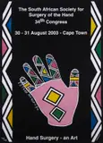 Esther Mahlangu, Hand Surgery – An Art Poster, 2003, offset lithograph on paper