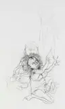 Woman with Child by Zwelidumile Geelboi Mgxaji Mslaba 'Dumile' Feni, charcoal on paper, offered Feb 2024