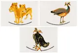 Joachim Schönfeldt, Untitled (Lioness, Peahen, Eagle), three