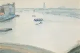 Maud Sumner, The Thames, watercolour on paper