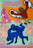 Conrad Botes, Murder & Mayhem, reverse glass painting
