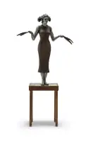 Angus Taylor, Grounded, bronze, aluminium and cement fondue