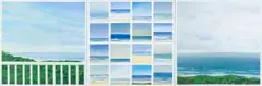Eighteen Indian Oceans, triptych by Bruce Backhouse, oil on canvas, offered Nov 2023
