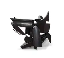 Composition by Edoardo Villa, painted steel, offered Nov 2023