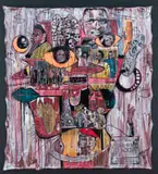 Blessing Ngobeni, Untitled, mixed media on canvas
