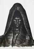 Lindokuhle Khumalo, Thembeka II, London, Somnyama Ngonyama series interpretation, charcoal on Fabriano paper