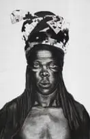 Lindani Nyandeni, Kwanda II, Durban, Somnyama Ngonyama, series interpretation, charcoal on Fabriano paper