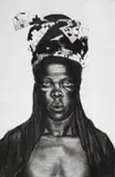 Lindani Nyandeni, Kwanda II, Durban, Somnyama Ngonyama, series interpretation, charcoal on Fabriano paper