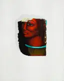 Alexis Preller, Christ Head, oil on canvas