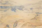 Mountain Landscape by Jacobus Hendrik Pierneef, pencil and watercolour on paper, sold Mar 2024