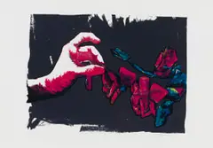 Mary Sibande, Roses Are Red... And so am I, five colour screenprint on paper